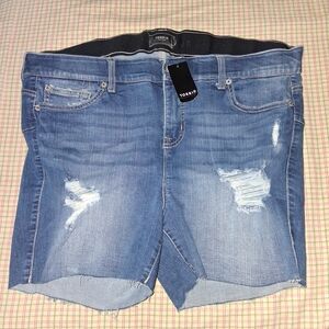 Torrid Distressed Denim Shorts